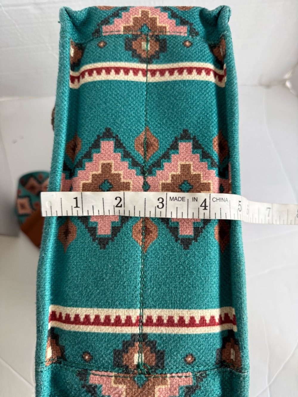 Wrangler Aztec Tote Bag for Women Boho Shoulder Purses and Handbags, Turquoise - Picture 16 of 16